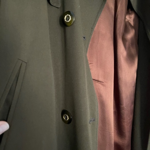 Dark green/khaki trench coat - Picture 2 of 7